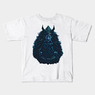 Sci Fi Viking Odin Kids T-Shirt